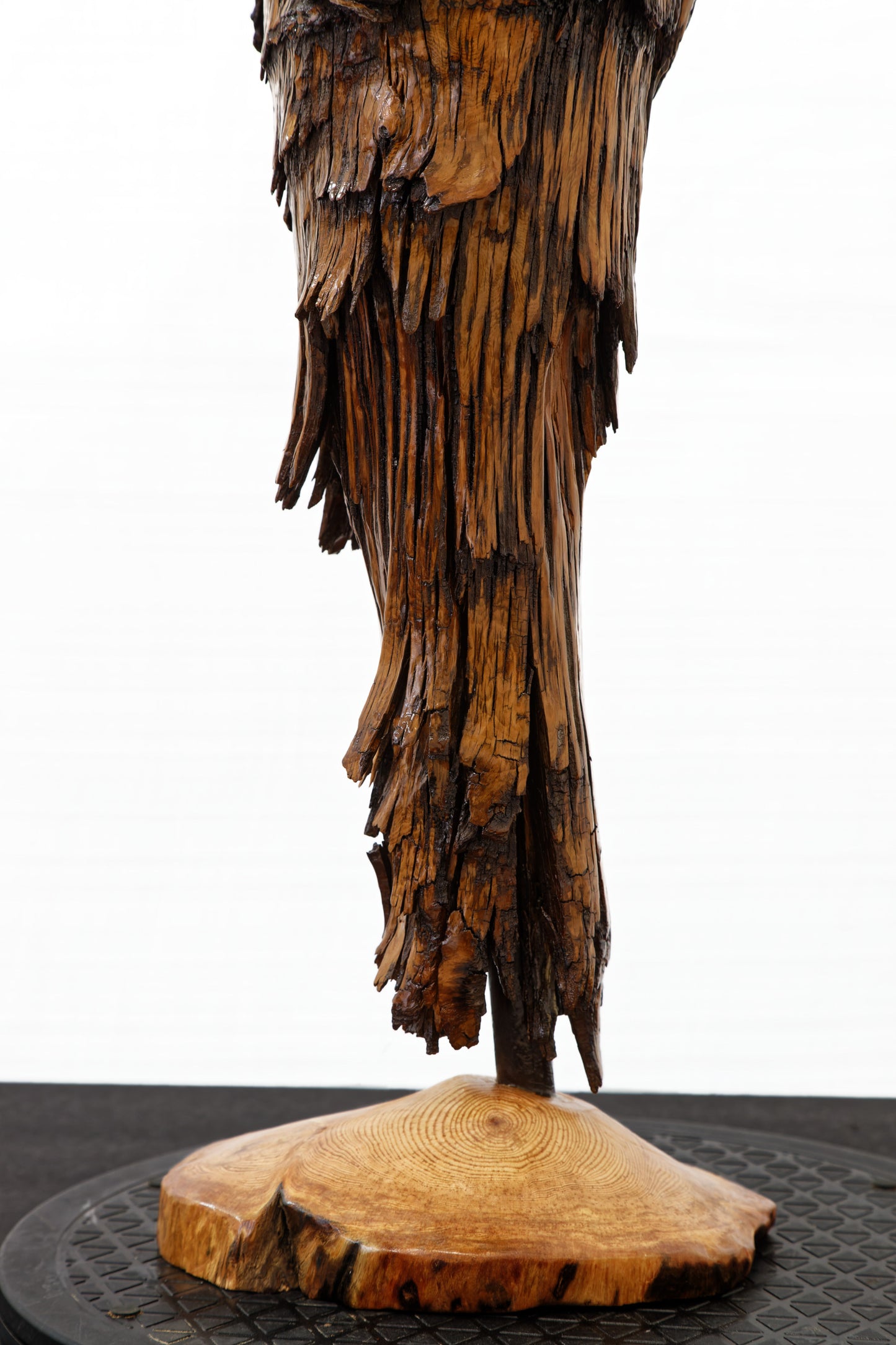 unique wood vase or tabletop sculpture, one-of-a-kind, freeform sculpture, 17 inches tall x 7 x 5, 4 lbs, upcycled, Wabi Sabi, wooden, 243-F