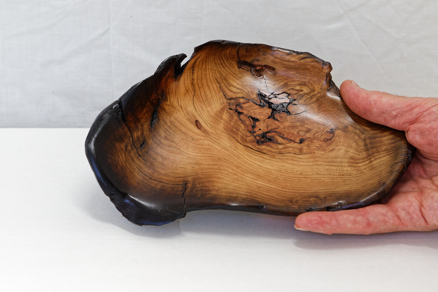 Ocean driftwood bowl, irregular wooden bowl, catchall, live edge , 1.7 Tall x 9.2 x 6", 9.1 oz , one of a kind, asymmetric, recycled, 466-A