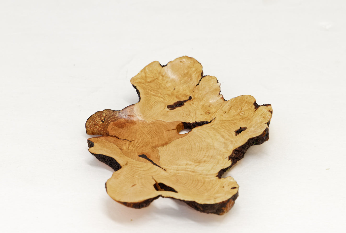 Huckleberry bowl, irregular wood bowl, live edge, catchall, rustic catchall, 1 inch Tall x 6.5 x 5, 2 oz , one of a kind, asymmetric, 468-C