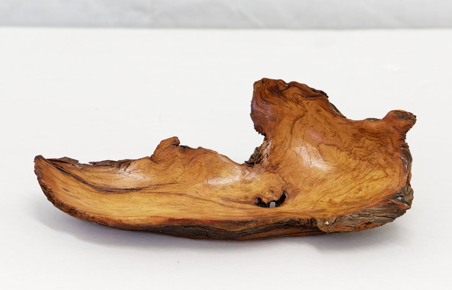 Wood catchall bowl, rustic Ponderosa pine one of a kind, asymmetric, upcycled, 492-A