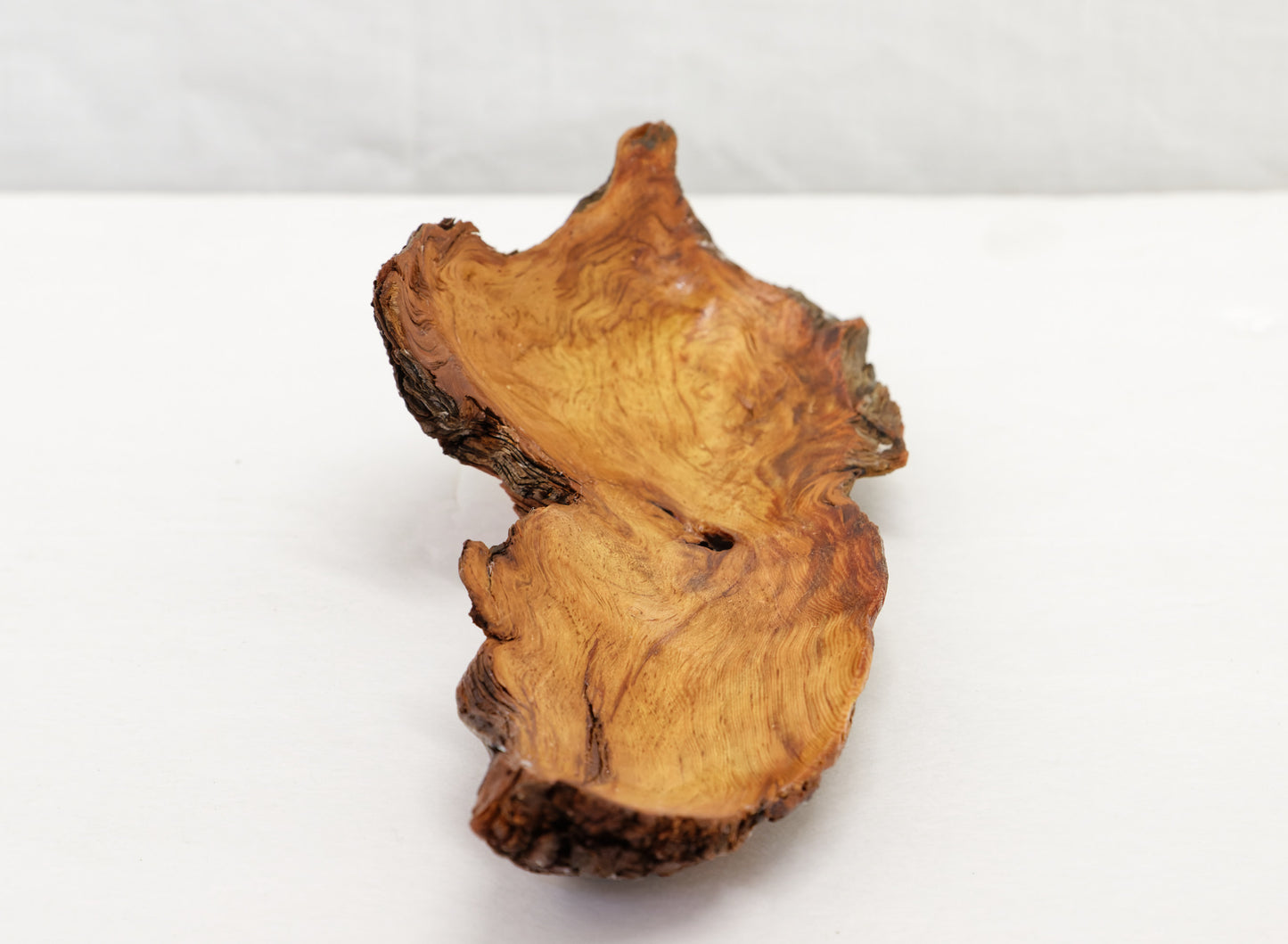 Wood catchall bowl, rustic Ponderosa pine one of a kind, asymmetric, upcycled, 492-A