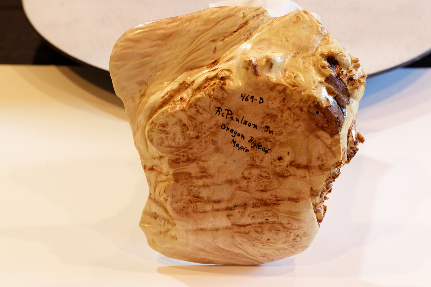 Maple 7.5" x 7.25" x 1.3" catchall irregular shape from fallen dead old growth tree, recycled, hold rings, wallet, miscellaneous, 469-D