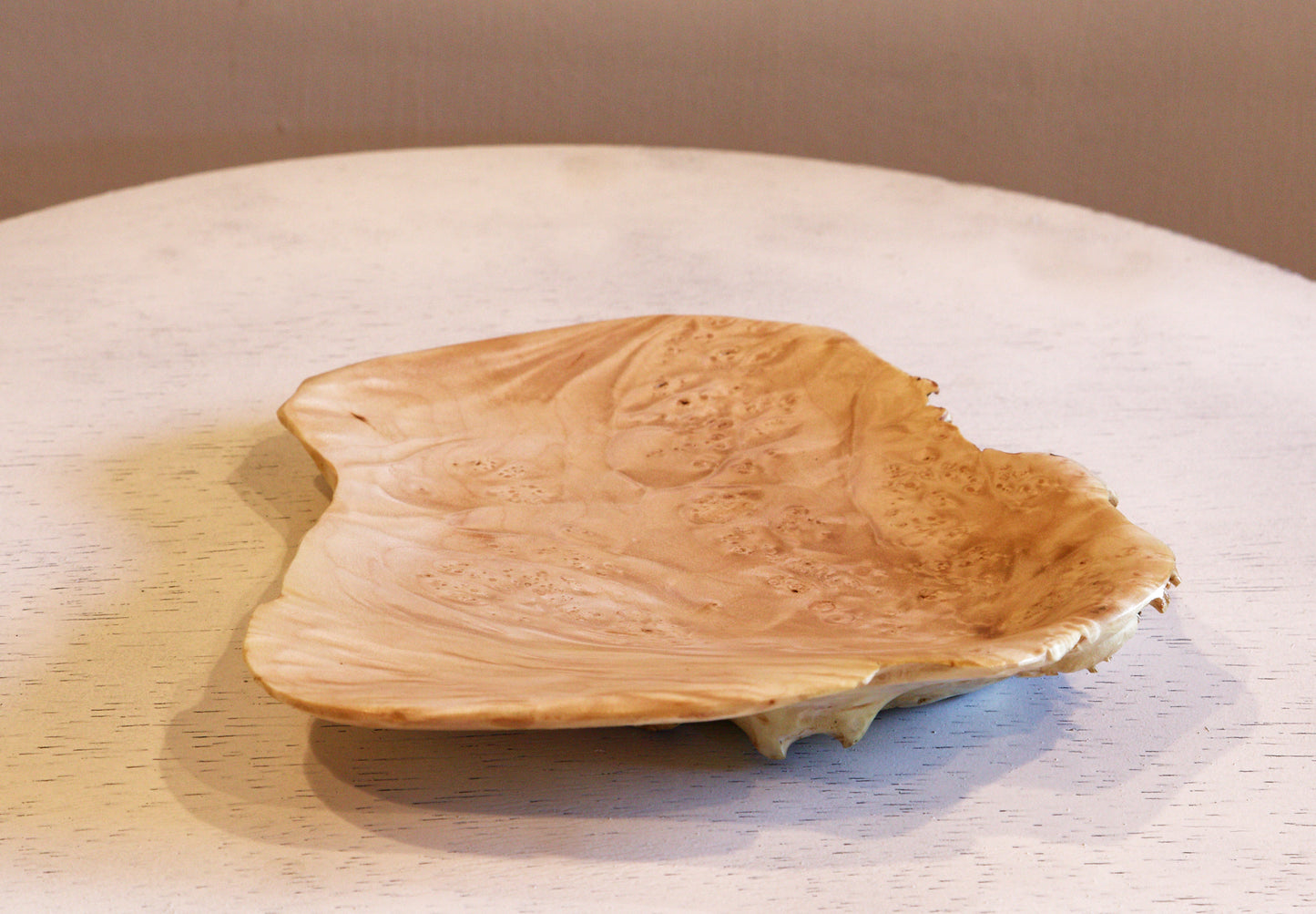Maple 7.5" x 7.25" x 1.3" catchall irregular shape from fallen dead old growth tree, recycled, hold rings, wallet, miscellaneous, 469-D