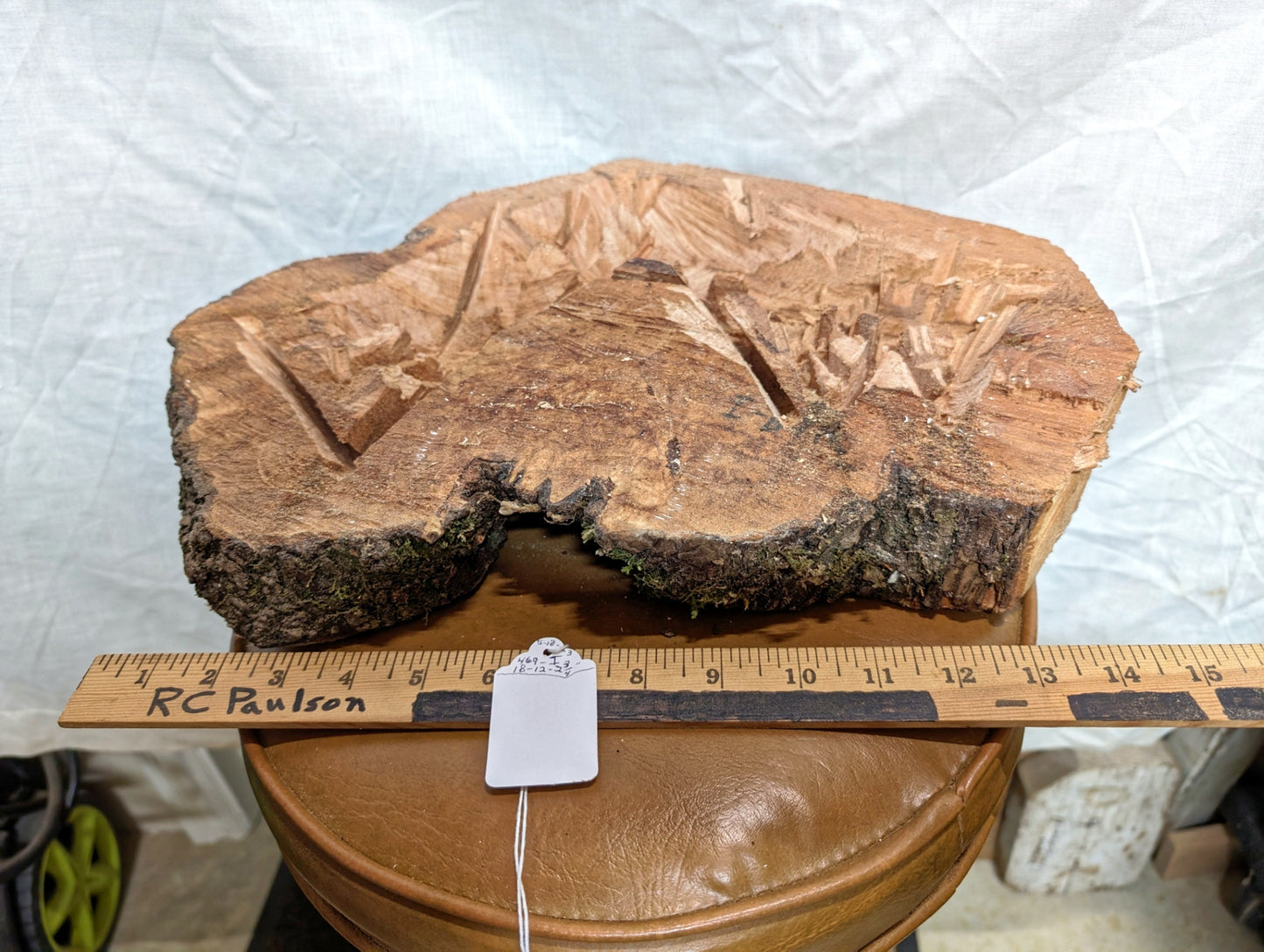 figured maple bowl, Wood, type of item, 16.25 x 11.25 x 3'', 2.6 lbs, Wabi Sabi Wasabi wabi-sabi one-of-a-kind, asymmetric, upcycled, 469-I