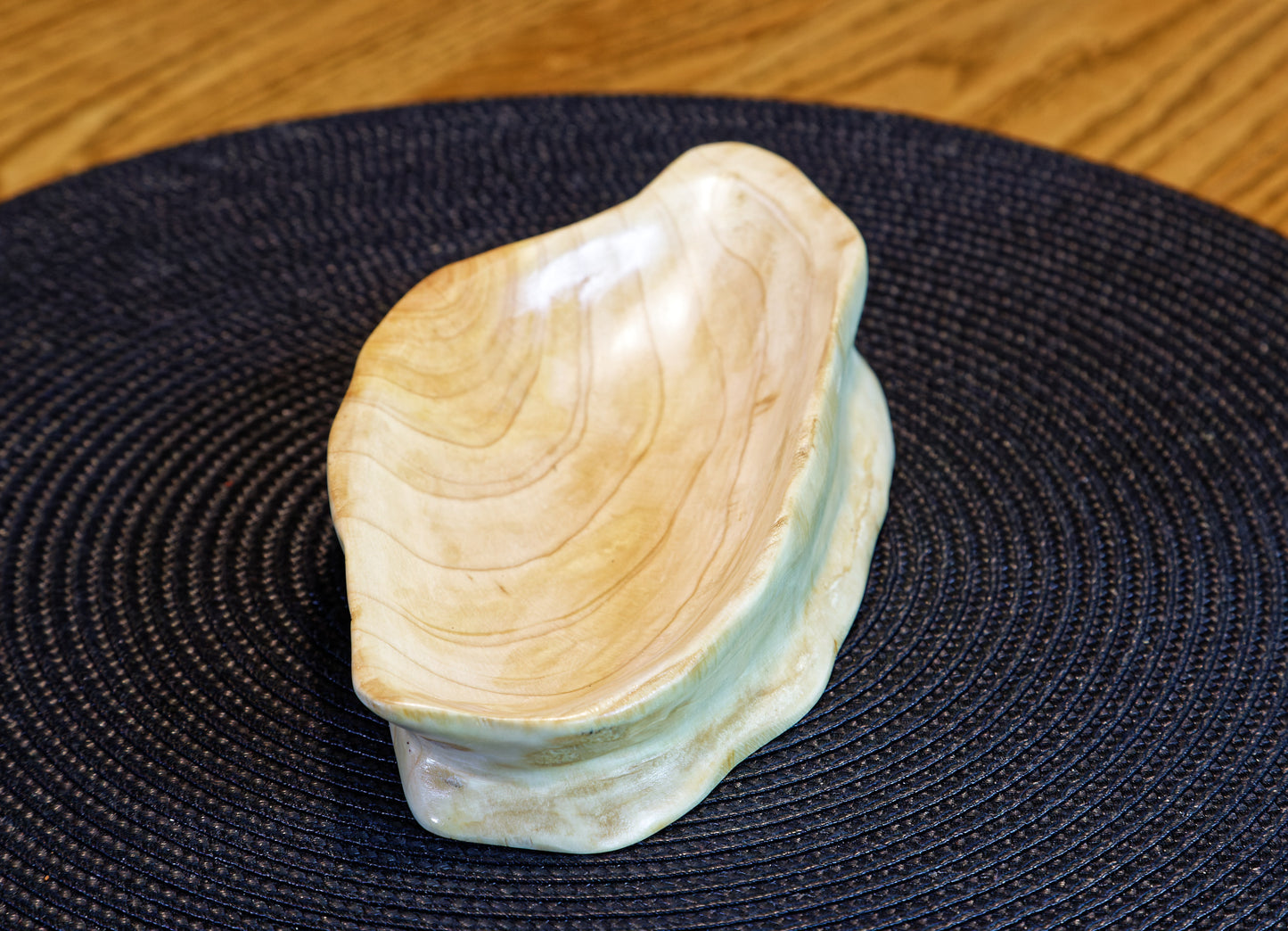 Cypress bowl catchall, wooden bowl, .6x 4 x 1.6'', 0.23 lbs., Wabi Sabi Wasabi wabi-sabi one-of-a-kind, asymmetric, upcycled, 575-D