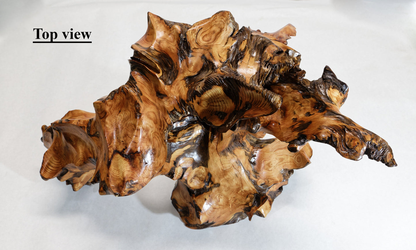 unique wood tabletop sculpture, one-of-a-kind, freeform sculpture, 13.25 inches tall x 21 x 12, 9 lbs, 11 oz, upcycled, Wabi Sabi, 330-A