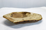oak wood platter, tabletop sculpture, exotic live edge bark, 17 x 14 x 2.5 inches tall, 2 lbs., 12 oz, upcycled, irregular, Wabi Sabi, 399-E
