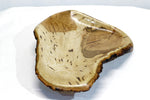 oak wood platter, tabletop sculpture, exotic live edge bark, 17 x 14 x 2.5 inches tall, 2 lbs., 12 oz, upcycled, irregular, Wabi Sabi, 399-E