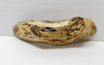 Once buggy oak wood bowl, blond, rustic, decorative woo, 435-B