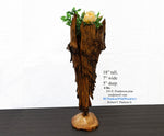 unique wood vase or tabletop sculpture, one-of-a-kind, freeform sculpture, 17 inches tall x 7 x 5, 4 lbs, upcycled, Wabi Sabi, wooden, 243-F