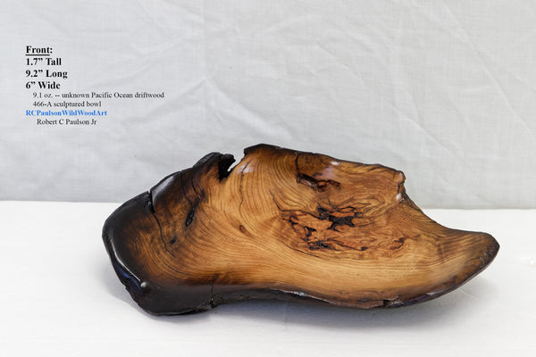 Ocean driftwood bowl, irregular wooden bowl, catchall, live edge , 1.7 Tall x 9.2 x 6", 9.1 oz , one of a kind, asymmetric, recycled, 466-A