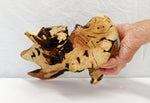 Huckleberry bowl, irregular wooden bowl, live edge, rustic catchall, 6.75 in Tall x 12 x 9, one of a kind, asymmetric, upcycled, 468-B