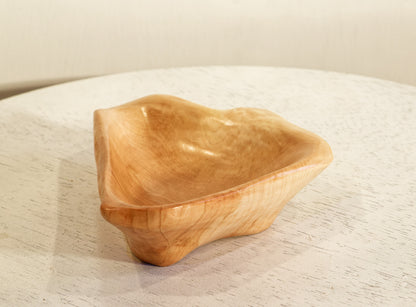 maple catchall, Wood, 7.74 long x 5.5 x 2'' tall, 0.4 lb., Wabi Sabi, one-of-a-kind, beautiful grain, asymmetric, 469-N1