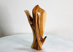 Wood, juniper wood, freeform tabletop sculpture, 8.5" TALL x 4 x 2.5, Wabi Sabi Wasabi wabi-sabi, one of a kind, asymmetric, upcycled, 480-D