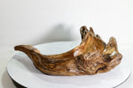 Hook shaped driftwood cedar wood bowl, rustic decorative, curves, Wabi Sabi Wasabi, one of a kind, 14.5 inch long, 4.5" tall, 2 lbs, 999-G,