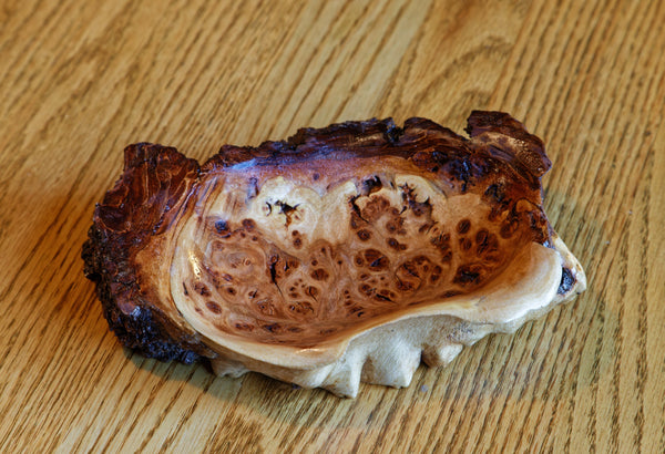 catchall bowl, 6.75 inches long x 5 x 1.5 tall, 6 oz., Wabi Sabi Wasabi wabi-sabi one of a kind, asymmetric, upcycled, rustic, 312-ZE