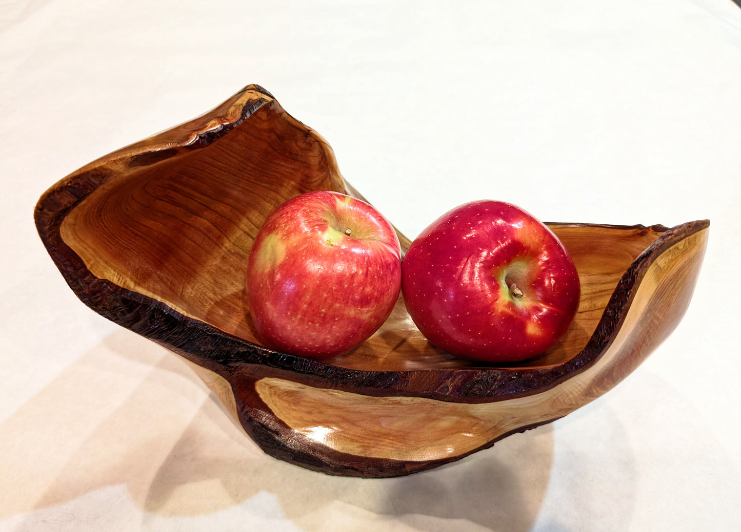 Red cedar bowl, Wood, 6 tall x 10 x 6.25'', 1.29 lbs, Wabi Sabi Wasabi wabi-sabi one-of-a-kind, asymmetric, upcycled, 574-A2
