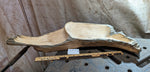 .. figured maple bowl, 2 tier, wood platter, Ponderosa pine, live edge, 26.5" x 11.5 x 4, rich natural colors, Wabi Sabi, one-of-a-kind, 494-A