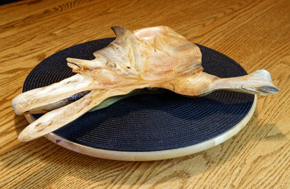 branched catchall, Lodgepole pine roots, 15 x 12 x 2'', 0.95 lbs, Wabi Sabi Wasabi wabi-sabi one-of-a-kind, asymmetric, upcycled, 346-A2