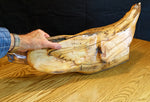 .. figured maple bowl, 2 tier, wood platter, Ponderosa pine, live edge, 26.5" x 11.5 x 4, rich natural colors, Wabi Sabi, one-of-a-kind, 494-A
