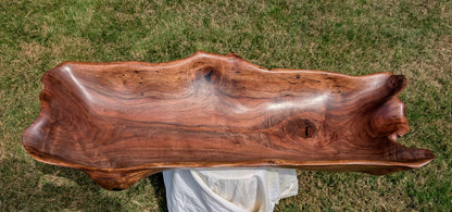 Beautiful large black walnut bowl, 36 inches x 14 x 6.3'' tall, 10.8 lbs., custom made