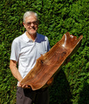 Beautiful large black walnut bowl, 36 inches x 14 x 6.3'' tall, 10.8 lbs., custom made