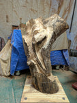 maple floor sculpture, coming soon, asymmetrical, curvy, see through, 42'' tall, Bigleaf Maple, 603-Q