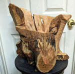 . Wood bowl, exotic, free-flowing, 14" tall, Curlleaf Mountain Mahogany, Wabi Sabi, one-of-a-kind, 660-A1