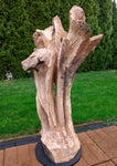 maple floor sculpture, coming soon, asymmetrical, curvy, see through, 42'' tall, Bigleaf Maple, 603-Q