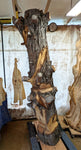 7.2' tall freeform abstract Western Juniper floor sculpture, Coming Soon, for the love of nature, Wood, Wabi Sabi, one-of-a-kind, asymmetric, 717-A