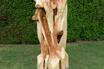 7.3' tall freeform abstract Western Juniper floor sculpture, for the love of nature, Wood, Wabi Sabi, one-of-a-kind, asymmetric, 717-A1