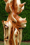 7.3' tall freeform abstract Western Juniper floor sculpture, for the love of nature, Wood, Wabi Sabi, one-of-a-kind, asymmetric, 717-A1