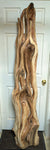 . Red cedar floor sculpture coming soon, 73 x 17 x 11 inches, twisting freeform exotic unique one-of-a-kind 684-A