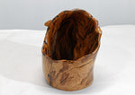 . Natural wood bowl, 10.5 inch wide x 7 x 7.5, asymmetric, bizarre unique wood bowl, one-of-a-kind sculptured bowl, decorative, useful 272-A