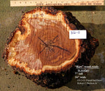 exotic one-of-a-kind live edge burl wood bowl sculpture, rustic yet refined, golden brown, bark, 5”x14x10, strong grain burl pattern, 312-O