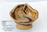 Burl bowl, wood sculpture, outstanding grain patterns, white oak, brown yellow, tan black, 6" x 9" x 8'', 1 lb., 14 oz, rich figuring, 100% unique, 360-B