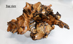unique wood tabletop sculpture, one-of-a-kind, freeform sculpture, 13.25 inches tall x 21 x 12, 9 lbs, 11 oz, upcycled, Wabi Sabi, 330-A