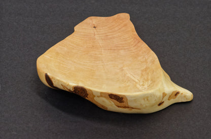 Black Locust, wood bowl, irregular wooden bowl platter, Charcuterie board, 11 x 9 x 1.7 inches, one of a kind, asymmetric, upcycled, 451-I