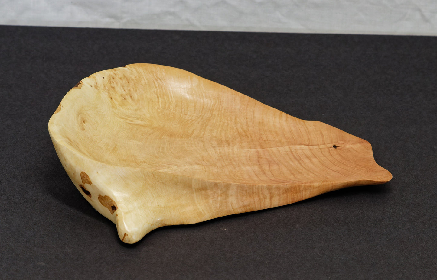 Black Locust, wood bowl, irregular wooden bowl platter, Charcuterie board, 11 x 9 x 1.7 inches, one of a kind, asymmetric, upcycled, 451-I