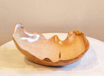 maple wood 10.5" wavy irregular asymmetric, catchall bowl, 215-Z