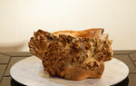 . 469-ZD1 natural wood bowl sculpture, Maple 17", Wabi Sabi live edge, prickly burls, no bark, irregular exotic shape, rustic yet refined