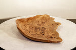 decorative wood tray platter catchall, burls, elm red orange 12 in x 9.7 x 1.5, Wabi Sabi Wasabi one of a kind, asymmetric, upcycled, 312-K4