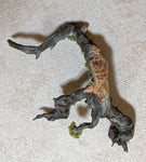 . 385-B twisted tree root, wood wall hanging, tabletop, natural sculpture, rustic sculpture, 25 x 14 x 11'' deep, 4.5 lbs, Wabi Sabi, wall art