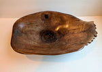 black walnut bowl, Wood, serrated end, 4 tall x 15.5 x 9.75’’, 1.98 lbs, Wabi Sabi Wasabi wabi-sabi one-of-a-kind, asymmetric, 143-P2