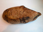 wood bowl with obvious insect damage enhancing its character, Douglas fir, 3.5 tall x 12.75 x 6.75’’, 1.45 lbs., Wabi Sabi, Wabisabi, 324-A1