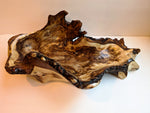 . Live edge Cottonwood wood bowl sculpture, tree cut by beavers, 6.25 tall x 17.5 x 10.25’’, 3.24 lb, Wabi Sabi, one-of-a-kind, upcycled 577-A