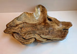 hazelnut wood Platter, Plate Catchall sculpture, 2.25" tall x 16 x 10.5, 1.33 lb, golden tan, unique mottling, Wabi Sabi, upcycled, 600-B