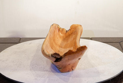 Bitterbrush catchall, Wood bowl, 15.25" long x 5.25 x 4.75 TALL, 1.77 lbs, Wabi Sabi Wasabi, one-of-a-kind, asymmetric, upcycled, 473-A1