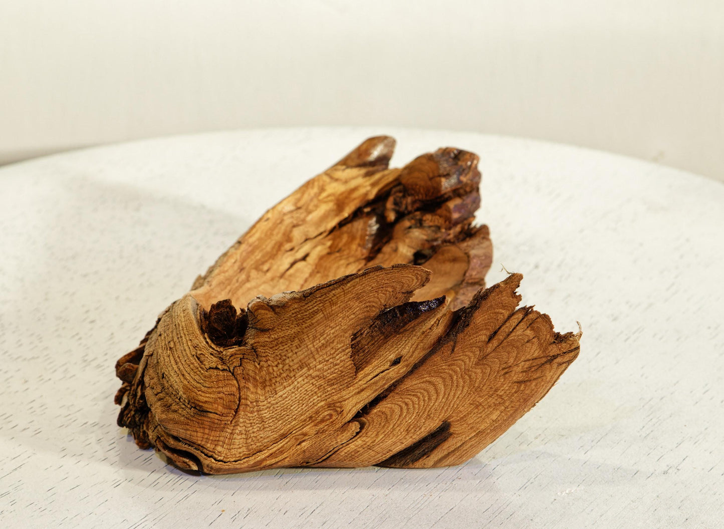 sagebrush catchall, Wood, 7.5" x 6.5 x 3.25 tall, 0.5 lb, sagebrush shrub, Wabi Sabi, one-of-a-kind, beautiful grain, asymmetric, 483-B