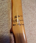 Mt Mahogany hiker, walking stick, hiking stick, wood, custom grip, 45 inches tall, Wabi Sabi wabi-sabi one-of-a-kind, from dead tree, 186-C